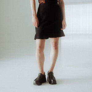 usure studio - jupe courte noir vintage 90s